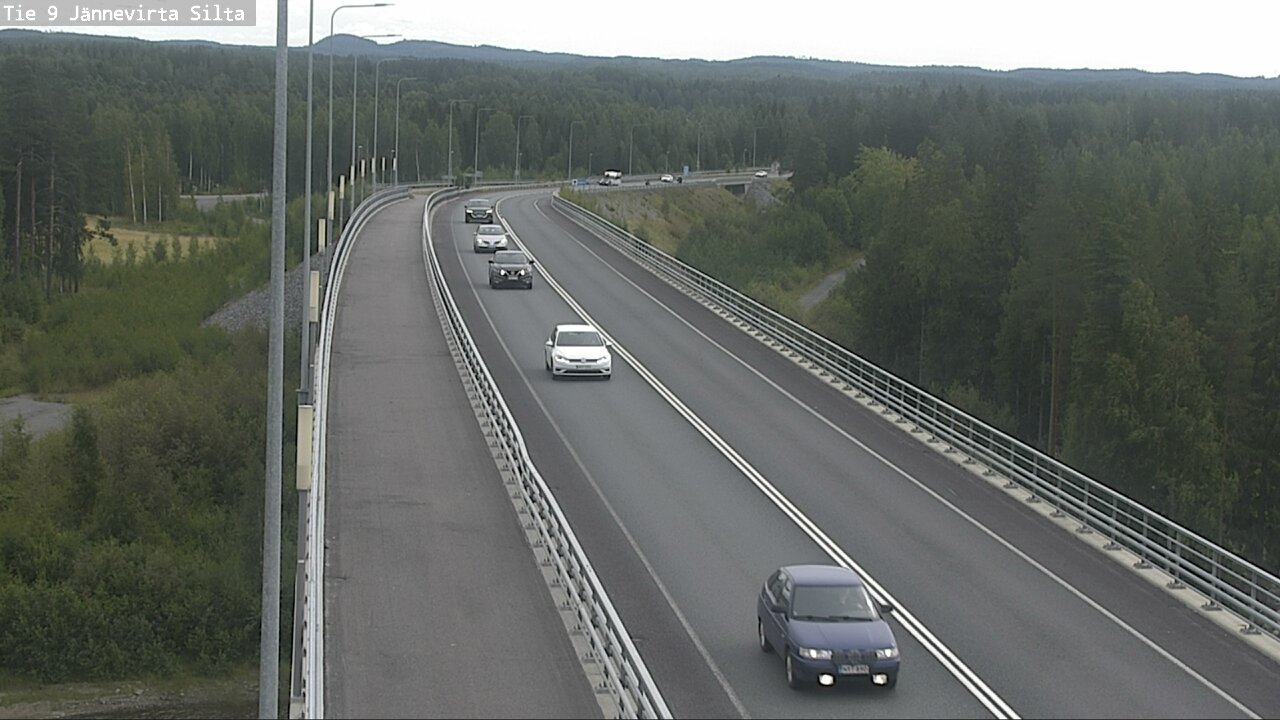 Weather Camera Image Road 9 Kuopio, Jännevirran silta, Kuopio, Pohjois-Savo