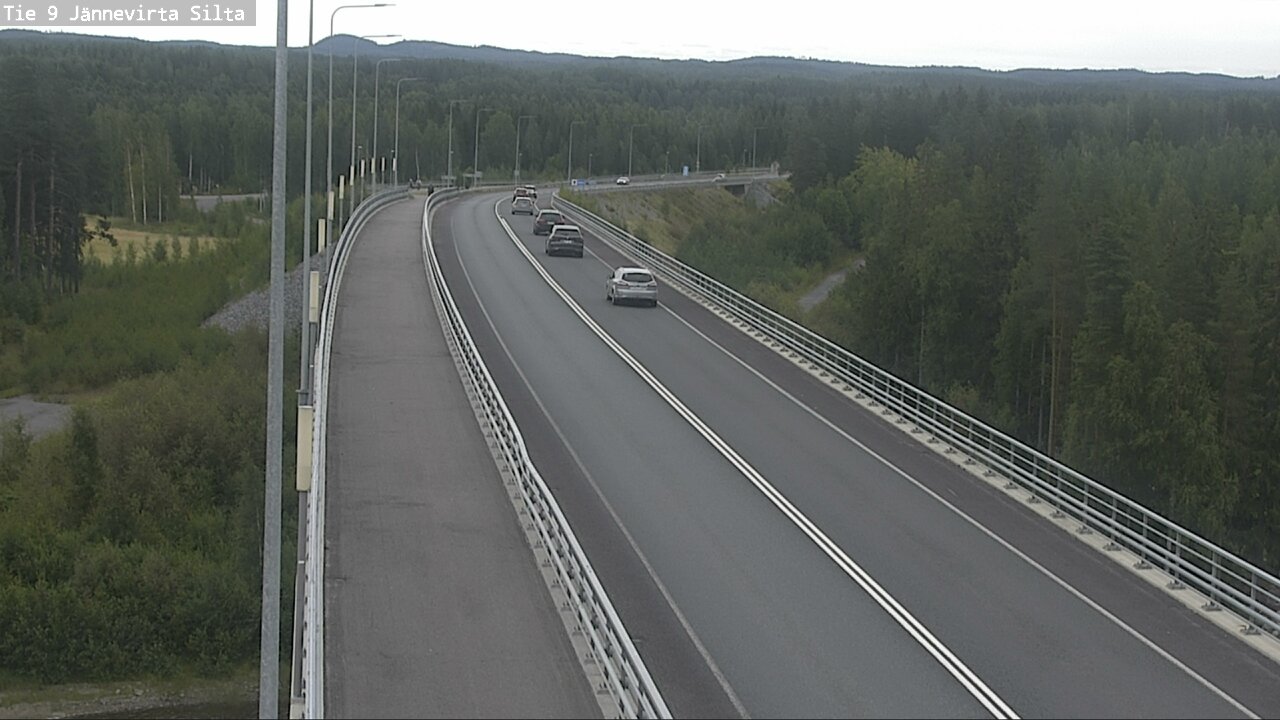 Weather Camera Image Road 9 Kuopio, Jännevirran silta, Kuopio, Pohjois-Savo