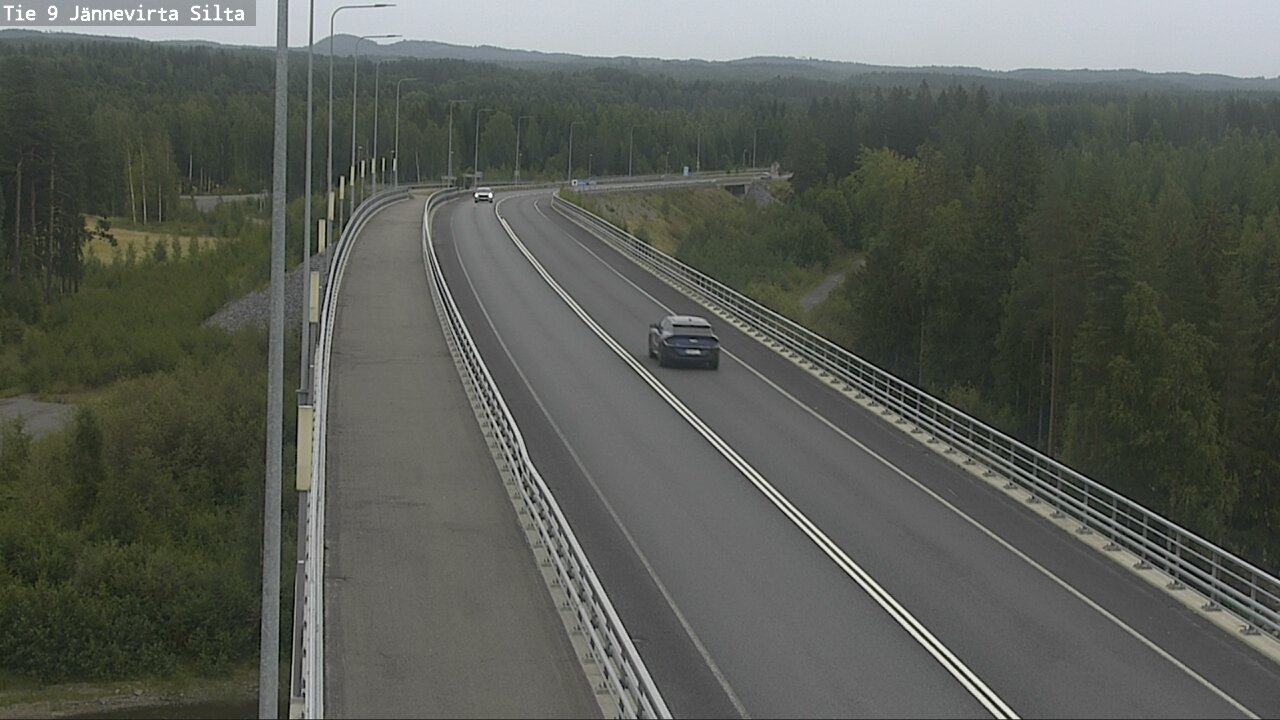 Weather Camera Image Road 9 Kuopio, Jännevirran silta, Kuopio, Pohjois-Savo