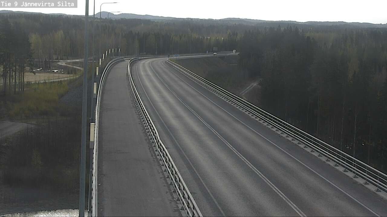 Weather Camera Image Väg 9 Kuopio, Jännevirran silta, Kuopio, Pohjois-Savo