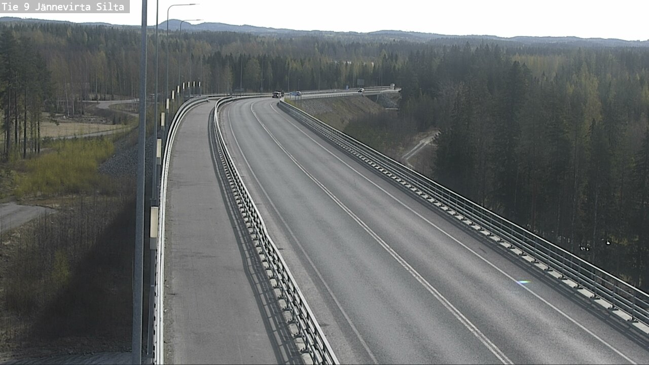 Weather Camera Image Road 9 Kuopio, Jännevirran silta, Kuopio, Pohjois-Savo