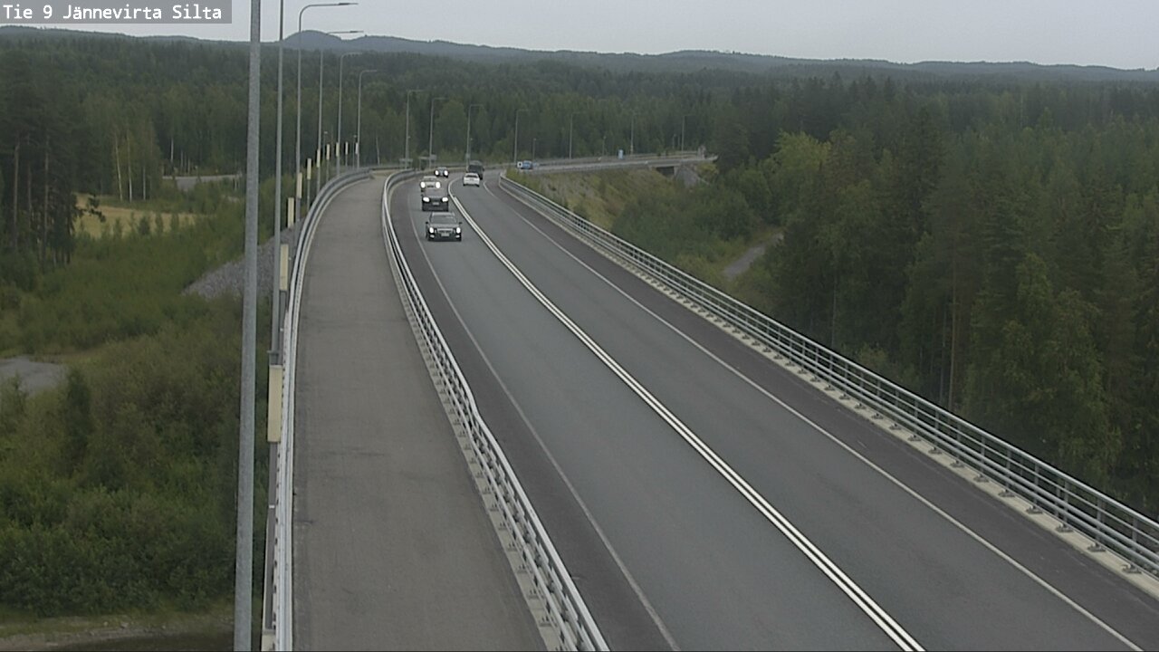 Weather Camera Image Road 9 Kuopio, Jännevirran silta, Kuopio, Pohjois-Savo