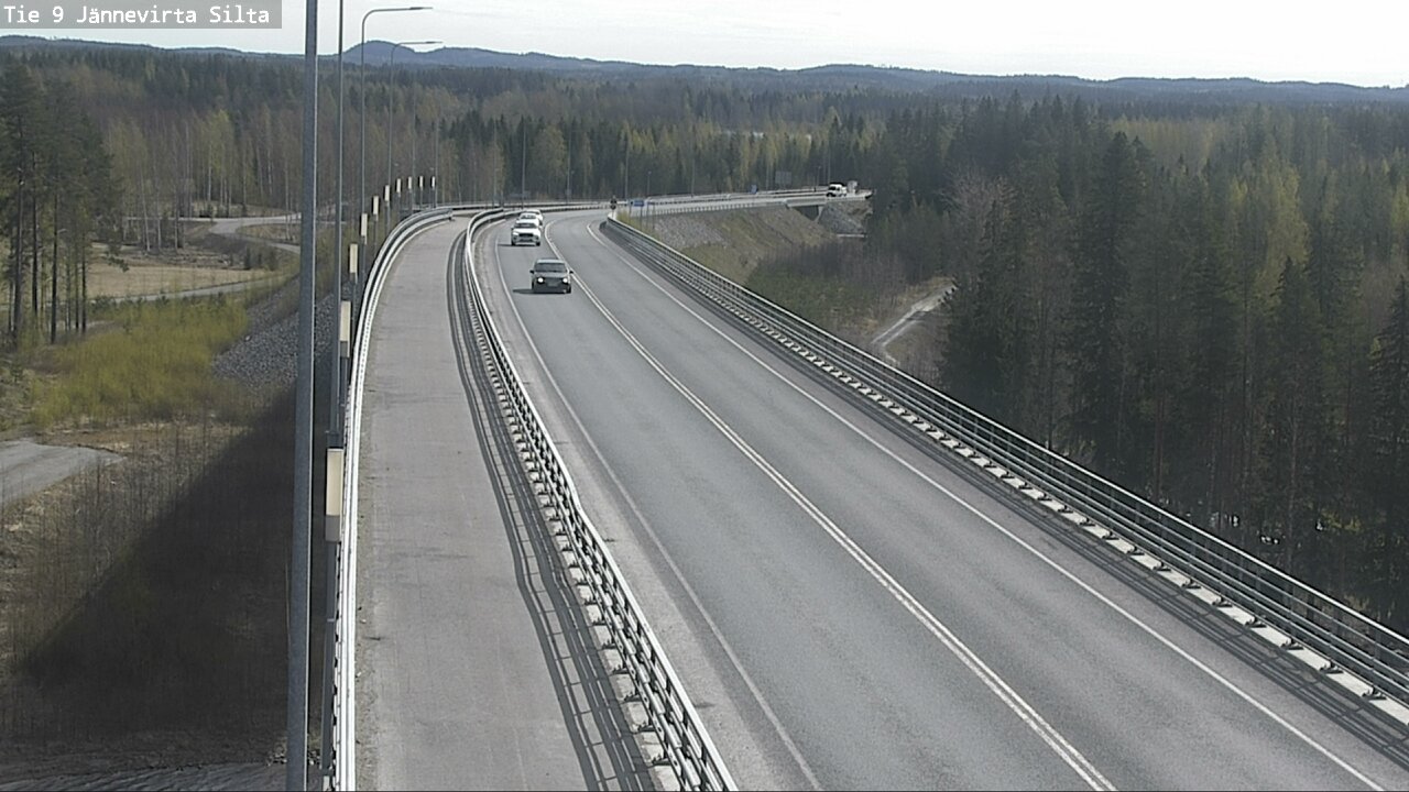 Weather Camera Image Road 9 Kuopio, Jännevirran silta, Kuopio, Pohjois-Savo