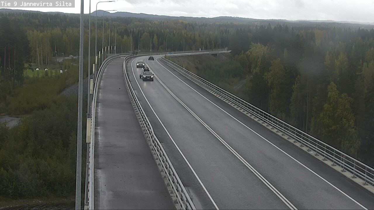 Weather Camera Image Road 9 Kuopio, Jännevirran silta, Kuopio, Pohjois-Savo