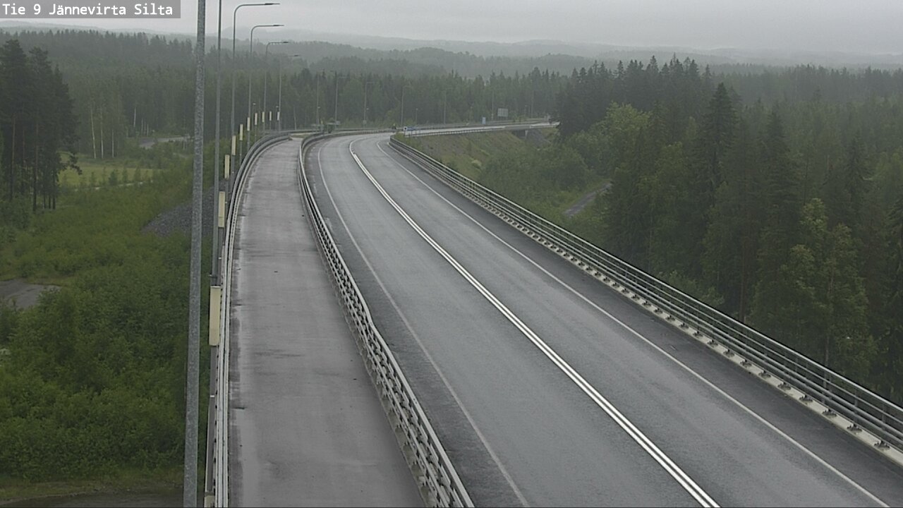 Weather Camera Image Road 9 Kuopio, Jännevirran silta, Kuopio, Pohjois-Savo