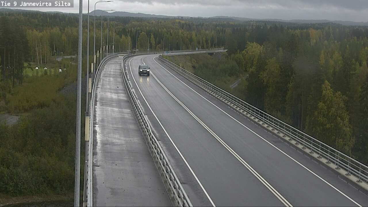 Weather Camera Image Road 9 Kuopio, Jännevirran silta, Kuopio, Pohjois-Savo