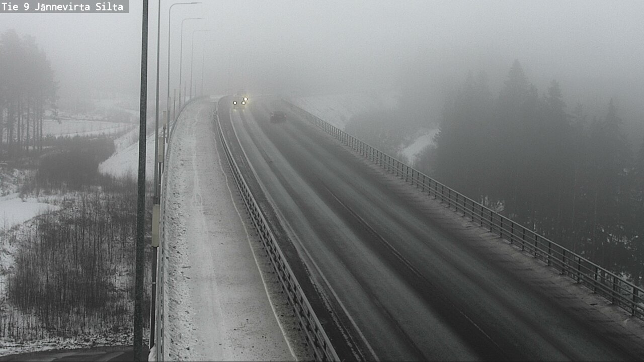 Weather Camera Image Road 9 Kuopio, Jännevirran silta, Kuopio, Pohjois-Savo