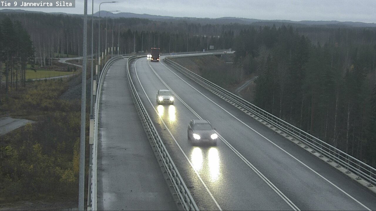 Weather Camera Image Väg 9 Kuopio, Jännevirran silta, Kuopio, Pohjois-Savo
