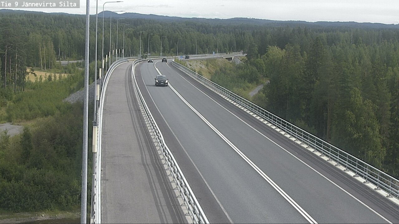 Weather Camera Image Road 9 Kuopio, Jännevirran silta, Kuopio, Pohjois-Savo