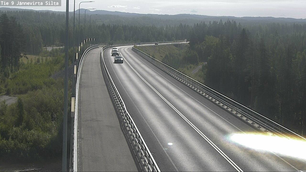 Weather Camera Image Road 9 Kuopio, Jännevirran silta, Kuopio, Pohjois-Savo