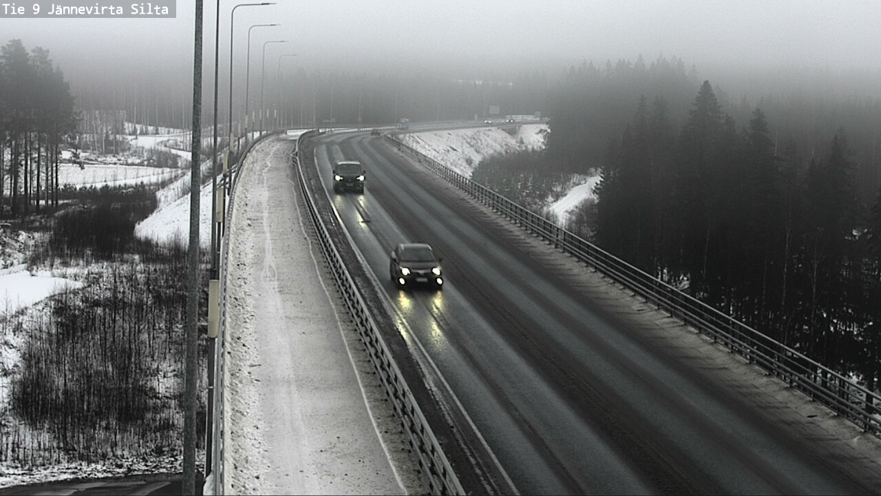 Weather Camera Image Road 9 Kuopio, Jännevirran silta, Kuopio, Pohjois-Savo