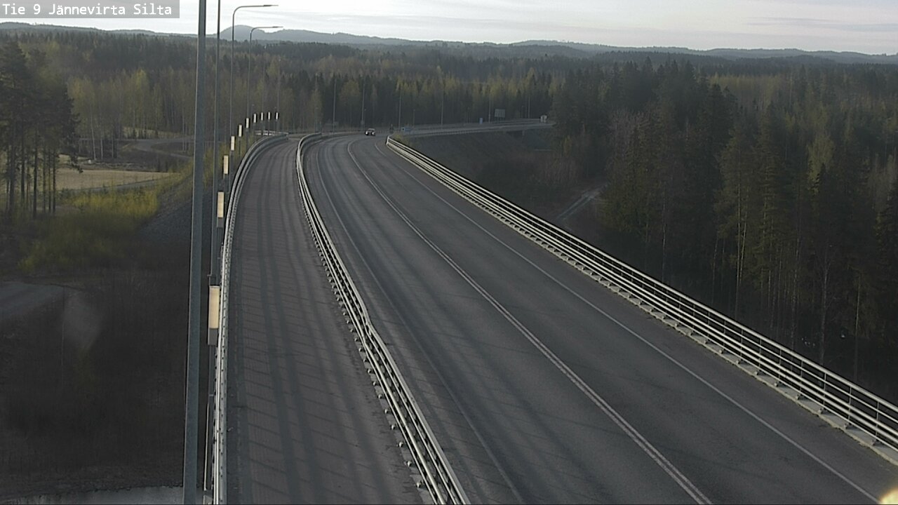 Weather Camera Image Road 9 Kuopio, Jännevirran silta, Kuopio, Pohjois-Savo