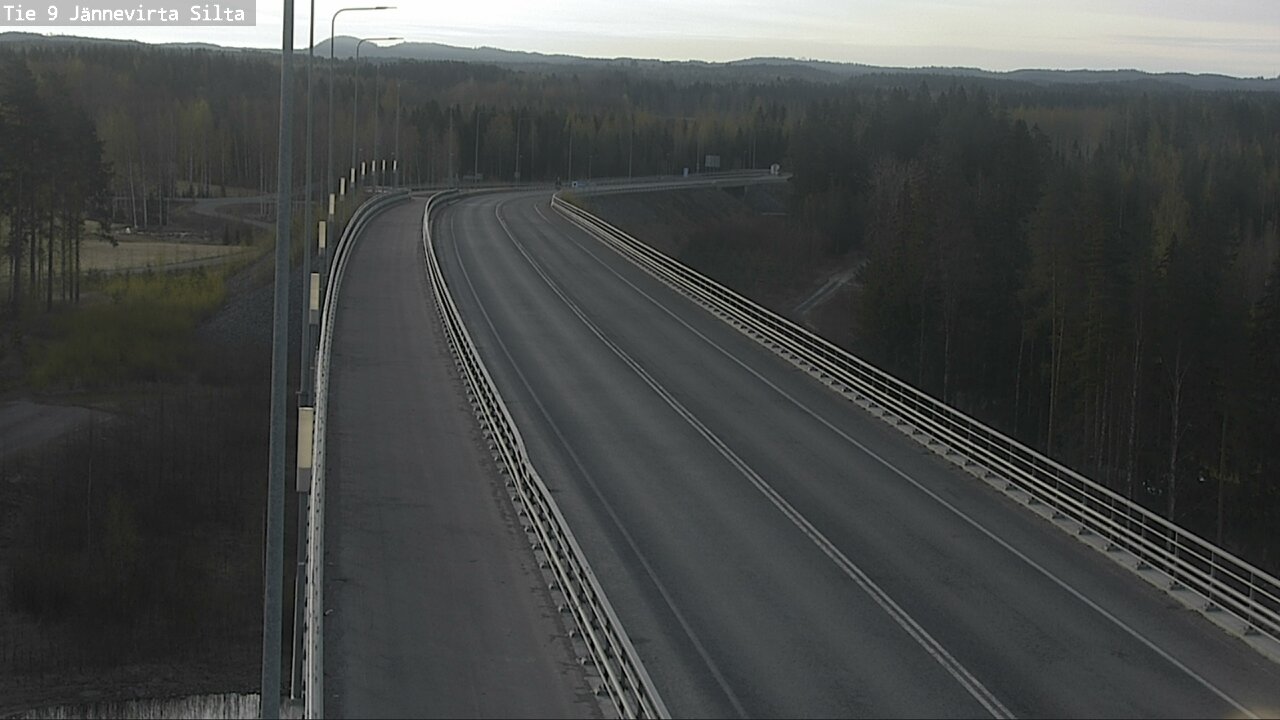 Weather Camera Image Road 9 Kuopio, Jännevirran silta, Kuopio, Pohjois-Savo