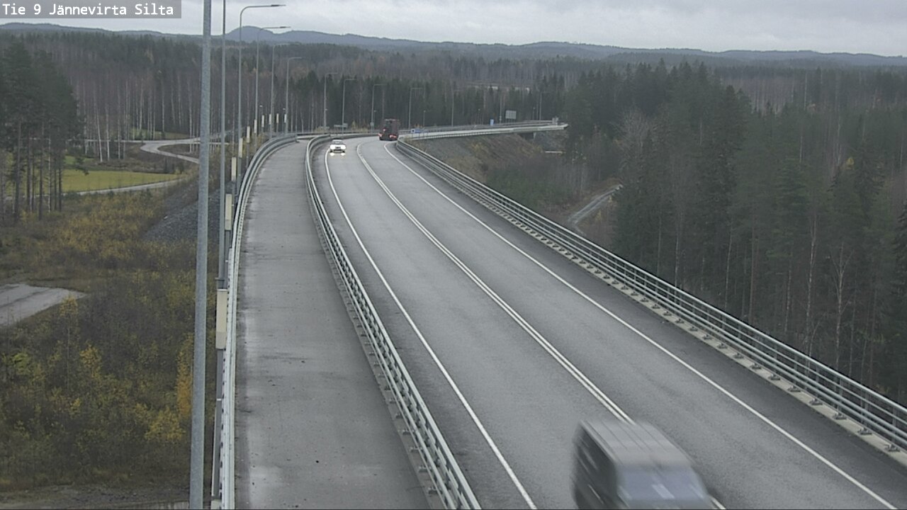 Weather Camera Image Väg 9 Kuopio, Jännevirran silta, Kuopio, Pohjois-Savo