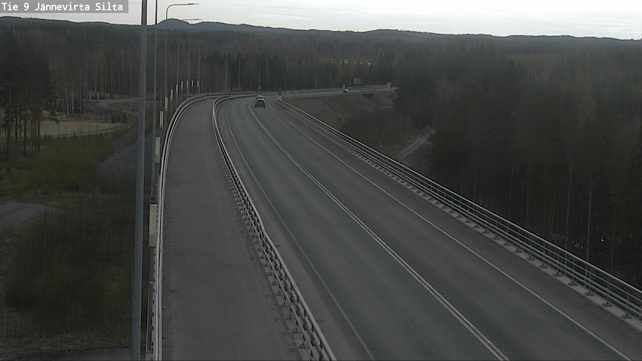 Weather Camera Image Road 9 Kuopio, Jännevirran silta, Kuopio, Pohjois-Savo