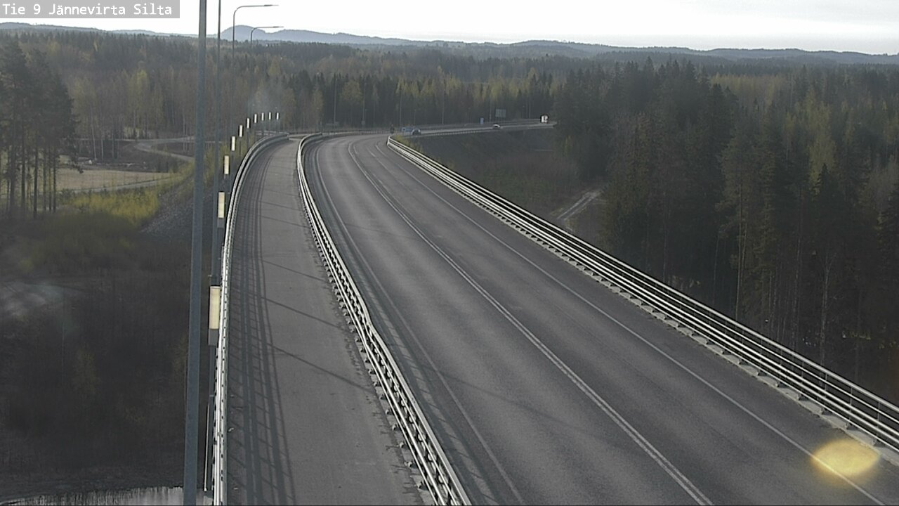 Weather Camera Image Väg 9 Kuopio, Jännevirran silta, Kuopio, Pohjois-Savo
