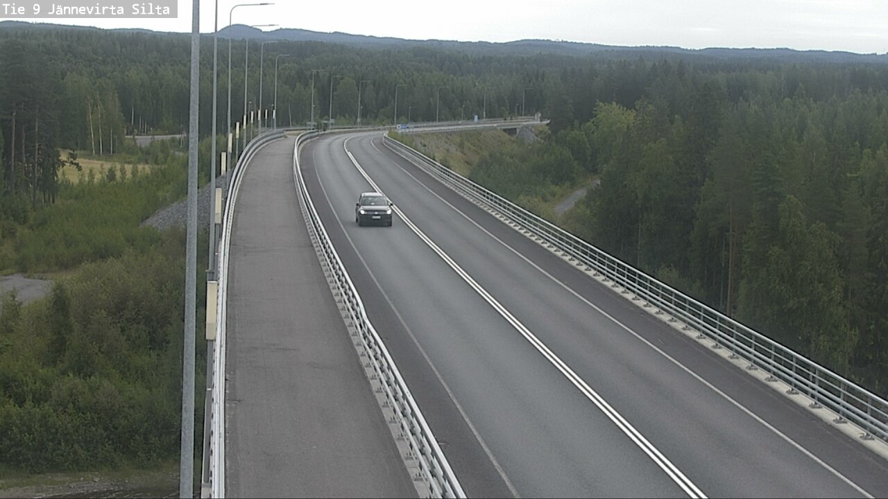 Weather Camera Image Road 9 Kuopio, Jännevirran silta, Kuopio, Pohjois-Savo