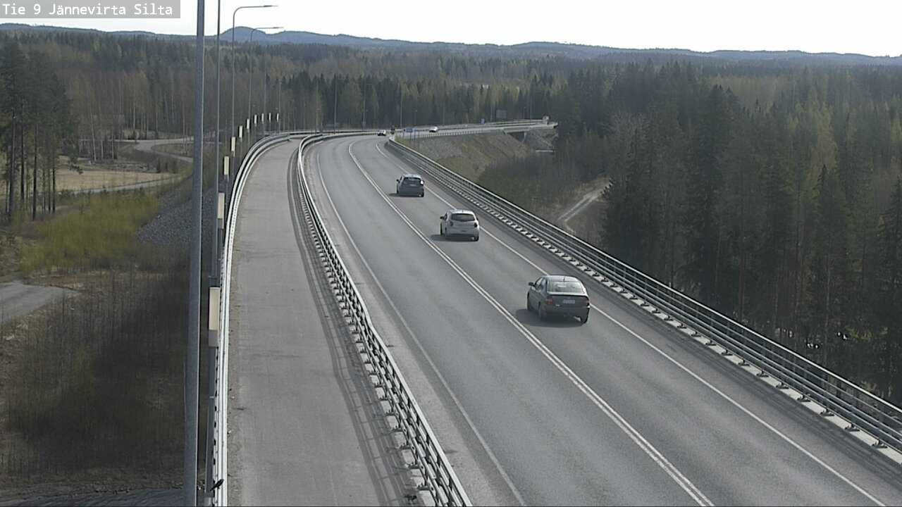 Weather Camera Image Road 9 Kuopio, Jännevirran silta, Kuopio, Pohjois-Savo