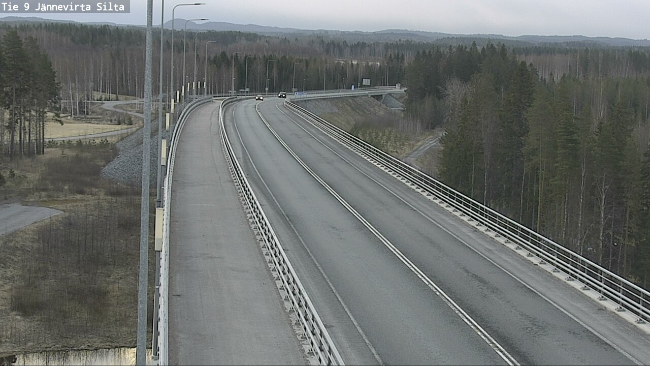 Weather Camera Image Road 9 Kuopio, Jännevirran silta, Kuopio, Pohjois-Savo