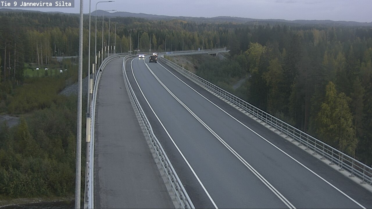 Weather Camera Image Road 9 Kuopio, Jännevirran silta, Kuopio, Pohjois-Savo