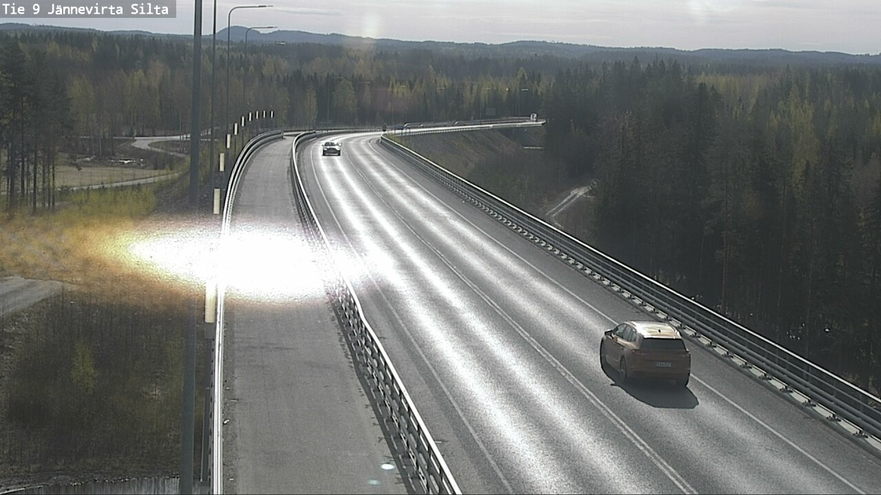 Weather Camera Image Road 9 Kuopio, Jännevirran silta, Kuopio, Pohjois-Savo