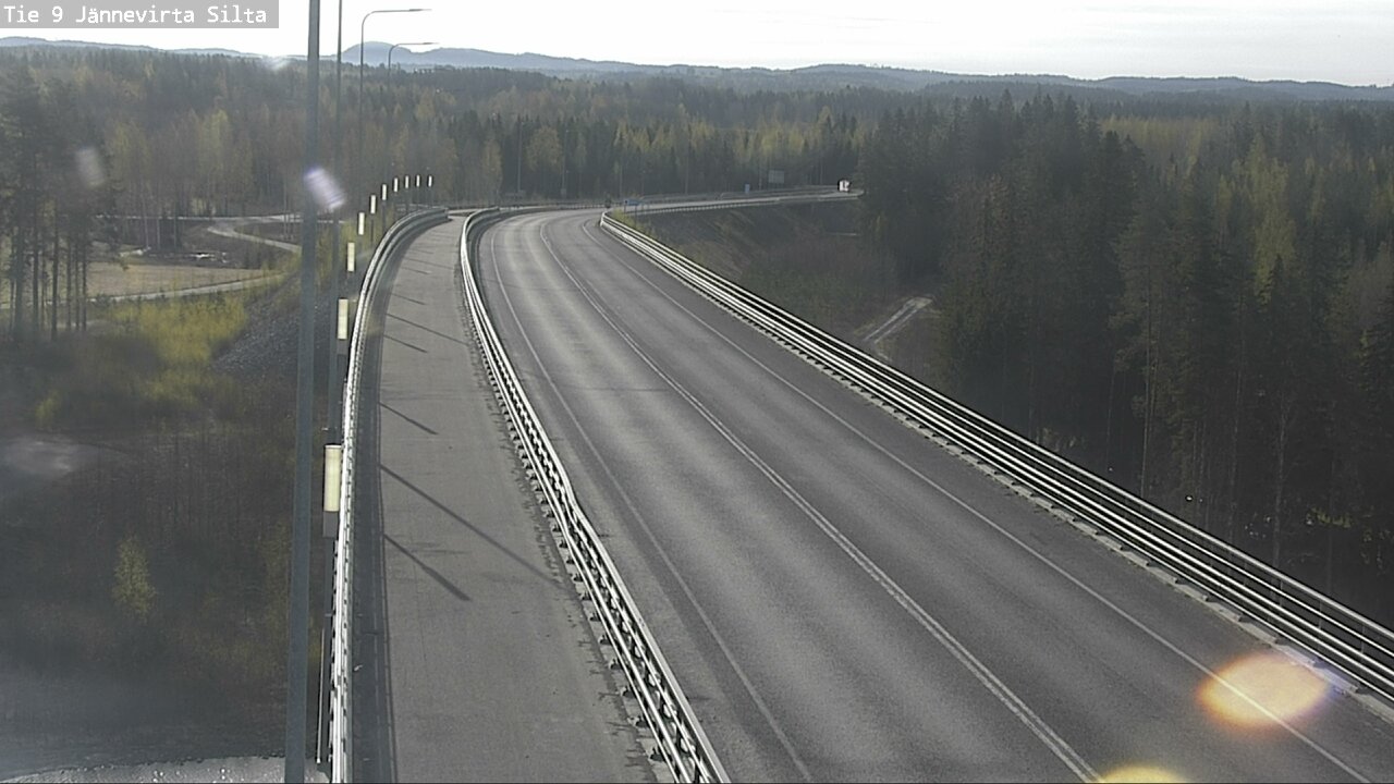 Weather Camera Image Väg 9 Kuopio, Jännevirran silta, Kuopio, Pohjois-Savo