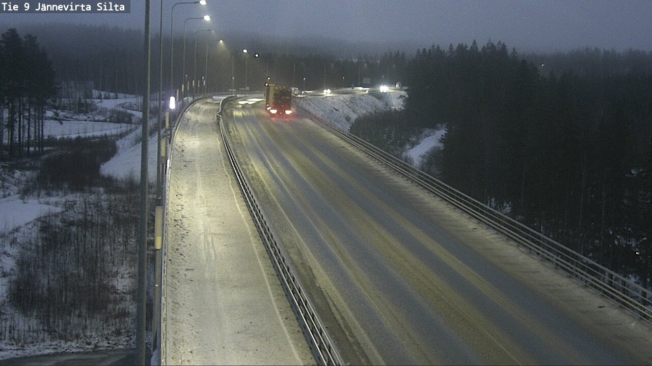 Weather Camera Image Road 9 Kuopio, Jännevirran silta, Kuopio, Pohjois-Savo