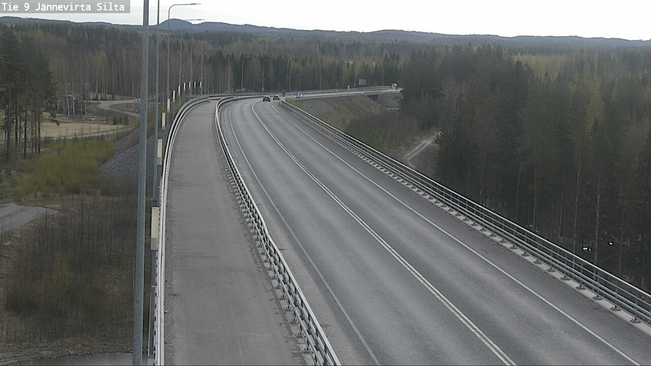 Weather Camera Image Road 9 Kuopio, Jännevirran silta, Kuopio, Pohjois-Savo