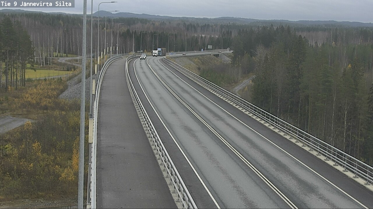 Weather Camera Image Väg 9 Kuopio, Jännevirran silta, Kuopio, Pohjois-Savo