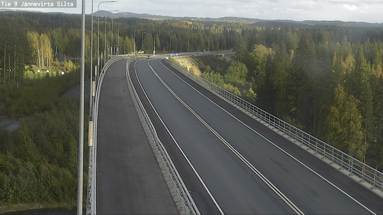 Weather Camera Image Road 9 Kuopio, Jännevirran silta, Kuopio, Pohjois-Savo