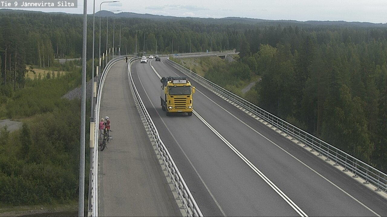 Weather Camera Image Road 9 Kuopio, Jännevirran silta, Kuopio, Pohjois-Savo