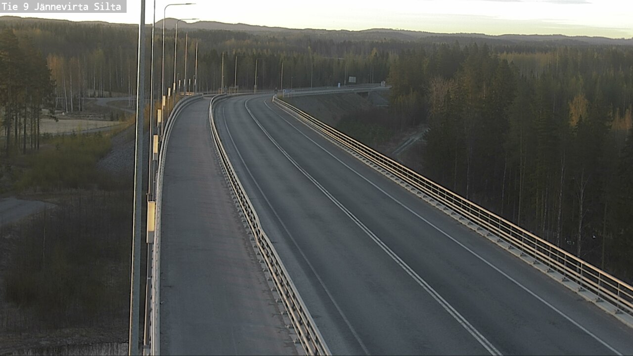 Weather Camera Image Road 9 Kuopio, Jännevirran silta, Kuopio, Pohjois-Savo