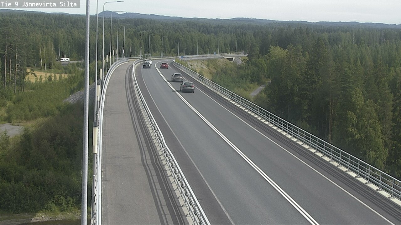 Weather Camera Image Road 9 Kuopio, Jännevirran silta, Kuopio, Pohjois-Savo