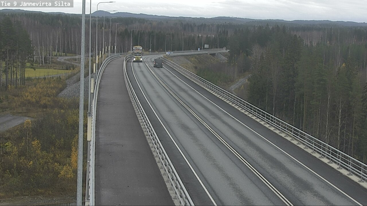 Weather Camera Image Väg 9 Kuopio, Jännevirran silta, Kuopio, Pohjois-Savo