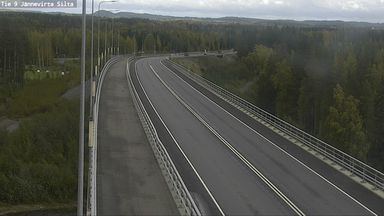 Weather Camera Image Road 9 Kuopio, Jännevirran silta, Kuopio, Pohjois-Savo