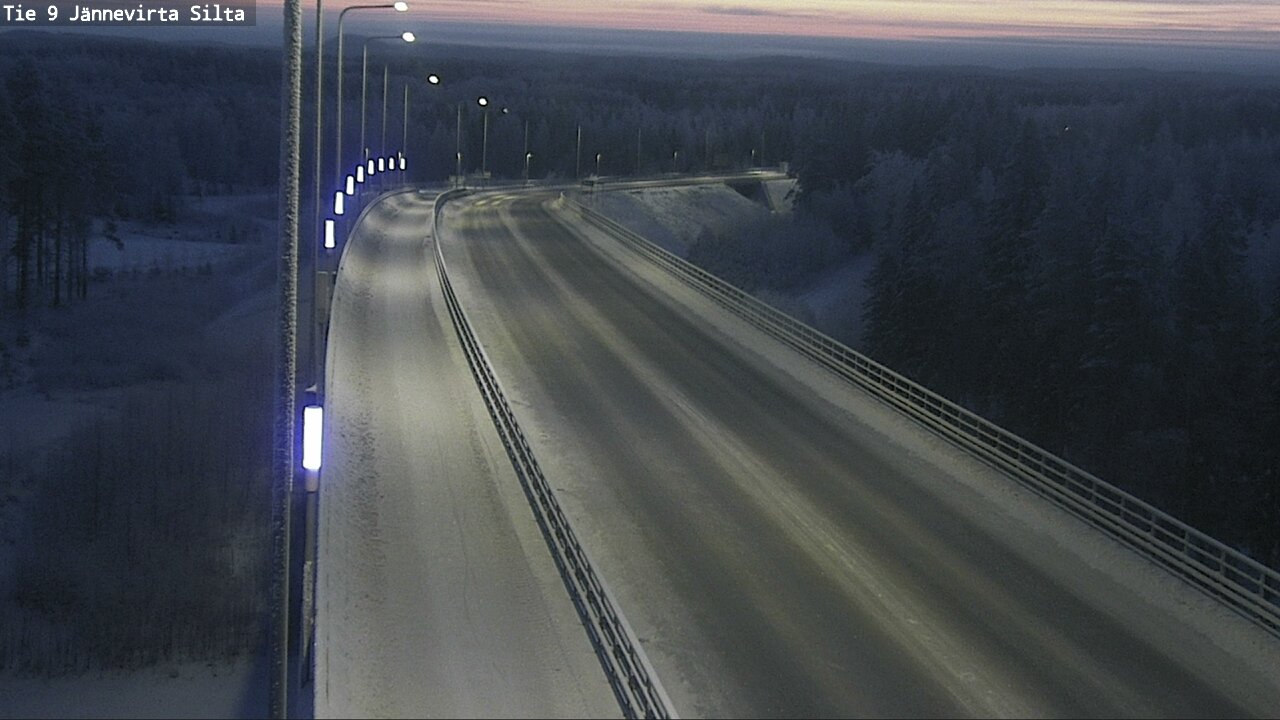 Weather Camera Image Väg 9 Kuopio, Jännevirran silta, Kuopio, Pohjois-Savo