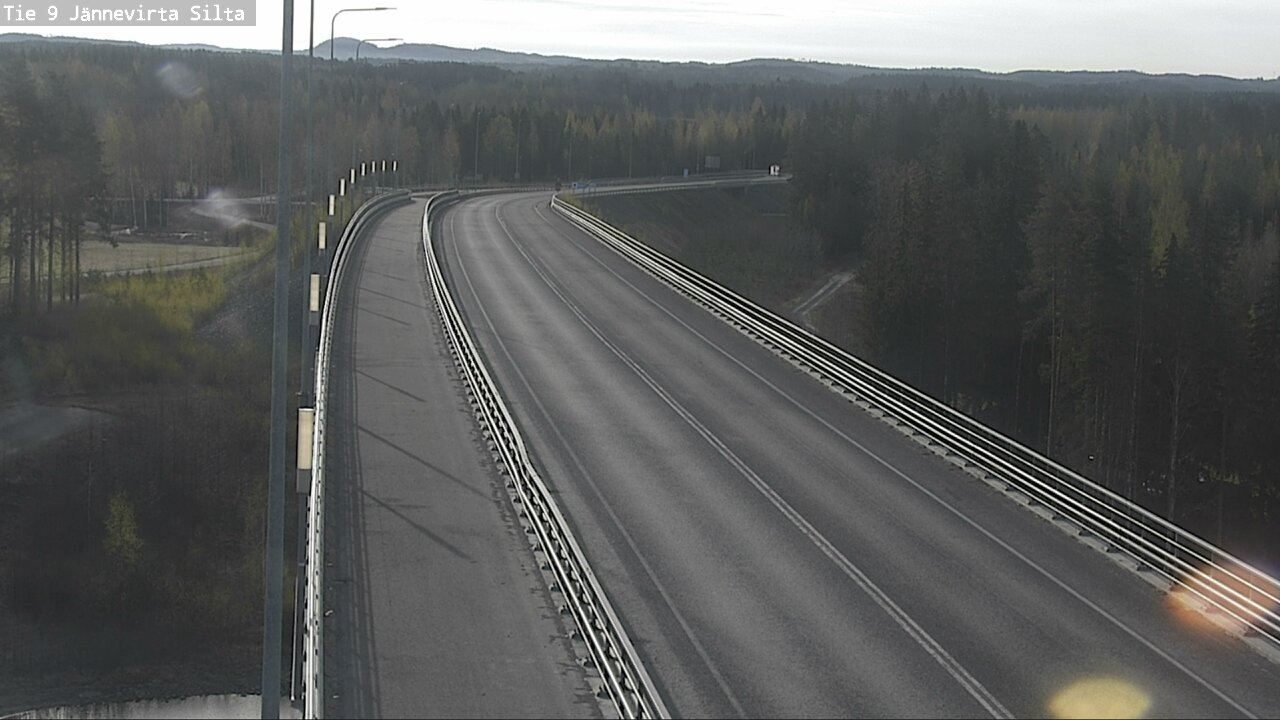 Weather Camera Image Väg 9 Kuopio, Jännevirran silta, Kuopio, Pohjois-Savo