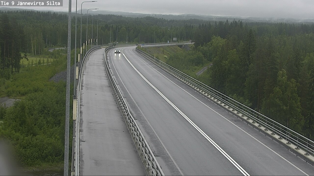 Weather Camera Image Road 9 Kuopio, Jännevirran silta, Kuopio, Pohjois-Savo