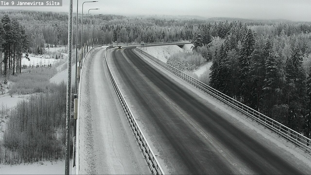Weather Camera Image Väg 9 Kuopio, Jännevirran silta, Kuopio, Pohjois-Savo