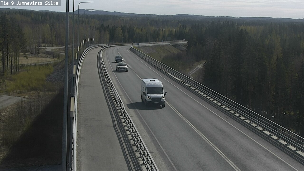 Weather Camera Image Road 9 Kuopio, Jännevirran silta, Kuopio, Pohjois-Savo