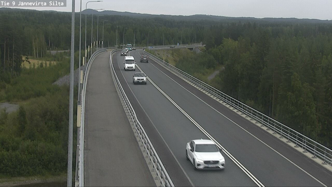 Weather Camera Image Road 9 Kuopio, Jännevirran silta, Kuopio, Pohjois-Savo