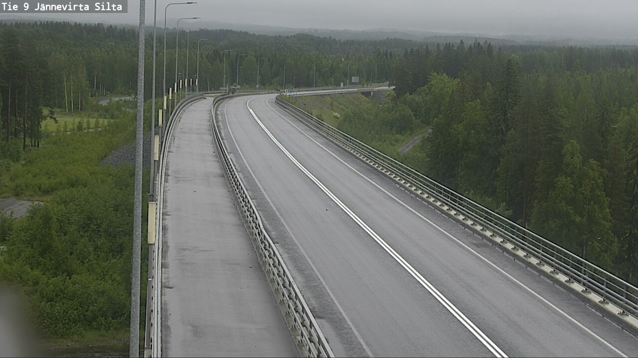 Weather Camera Image Road 9 Kuopio, Jännevirran silta, Kuopio, Pohjois-Savo