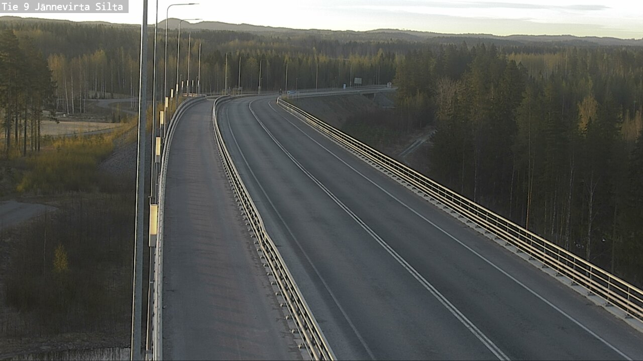 Weather Camera Image Road 9 Kuopio, Jännevirran silta, Kuopio, Pohjois-Savo