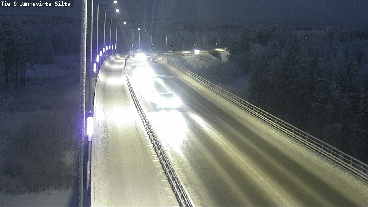 Weather Camera Image Väg 9 Kuopio, Jännevirran silta, Kuopio, Pohjois-Savo
