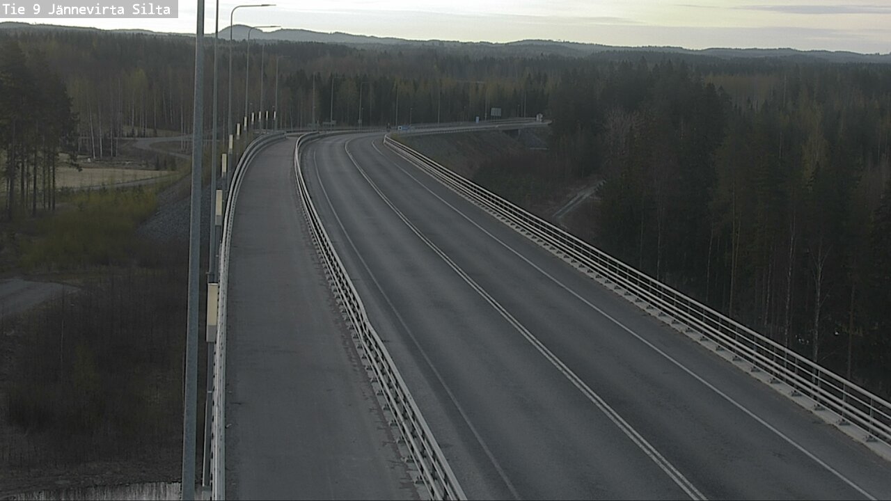 Weather Camera Image Road 9 Kuopio, Jännevirran silta, Kuopio, Pohjois-Savo