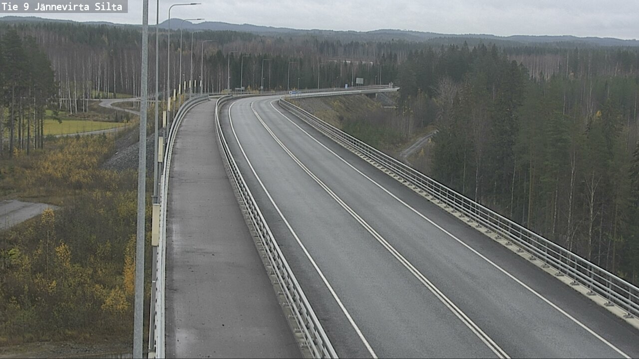 Weather Camera Image Väg 9 Kuopio, Jännevirran silta, Kuopio, Pohjois-Savo