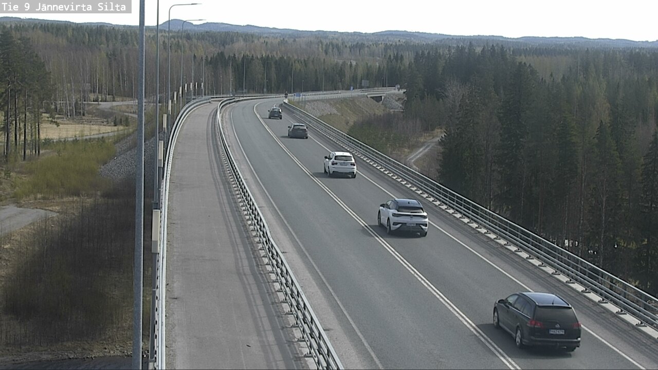 Weather Camera Image Road 9 Kuopio, Jännevirran silta, Kuopio, Pohjois-Savo