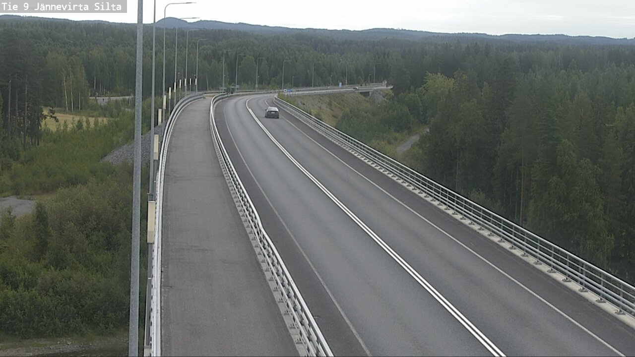 Weather Camera Image Road 9 Kuopio, Jännevirran silta, Kuopio, Pohjois-Savo