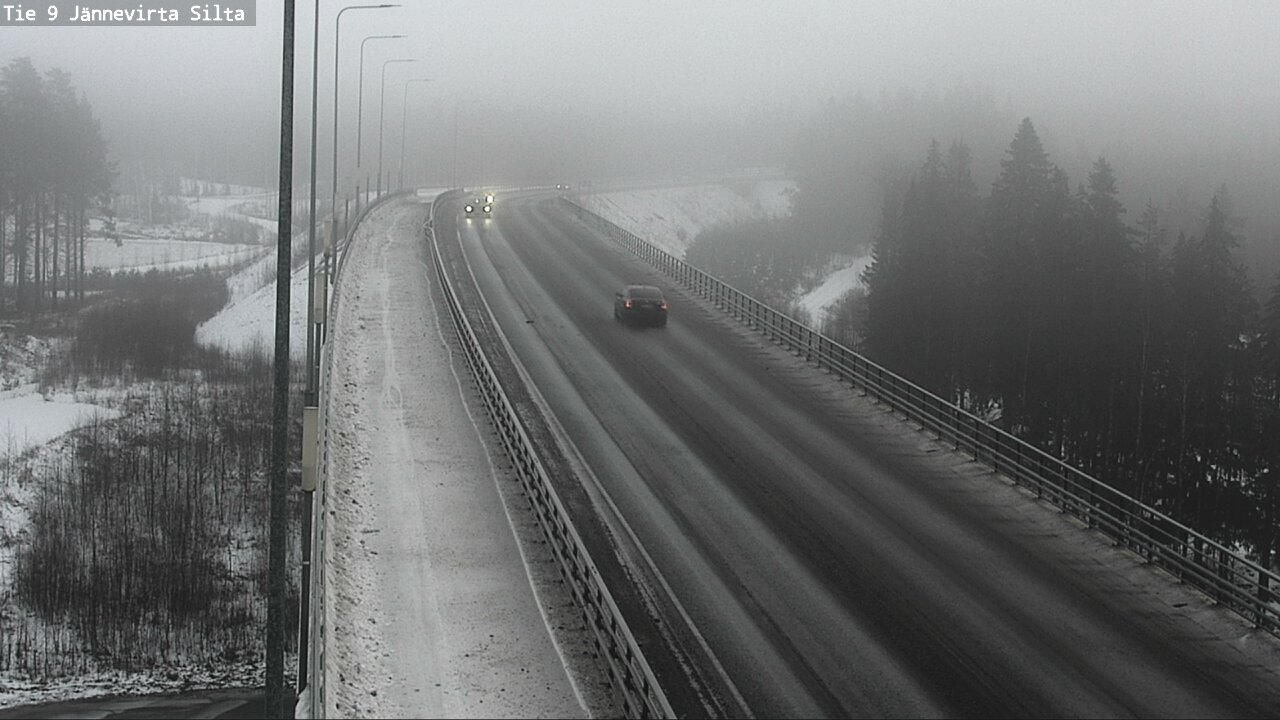 Weather Camera Image Road 9 Kuopio, Jännevirran silta, Kuopio, Pohjois-Savo