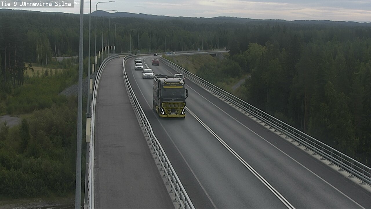 Weather Camera Image Road 9 Kuopio, Jännevirran silta, Kuopio, Pohjois-Savo